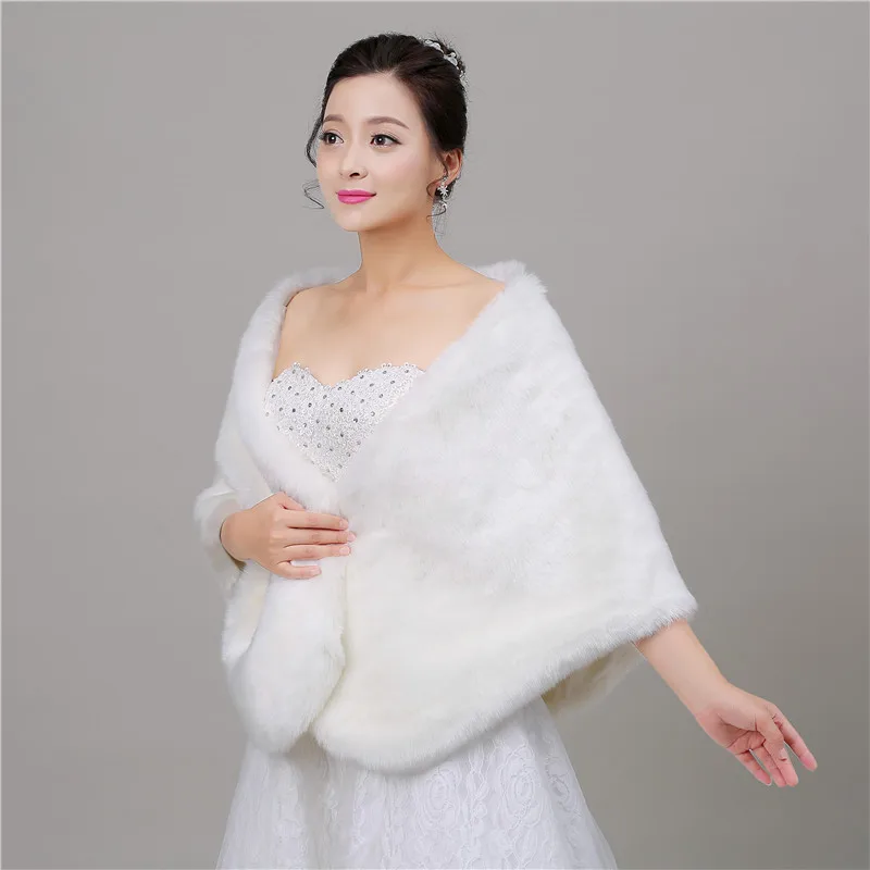 Накидка на свадьбу Forevergracedress накидка из искусственного меха осень и зиму 2018|faux fur