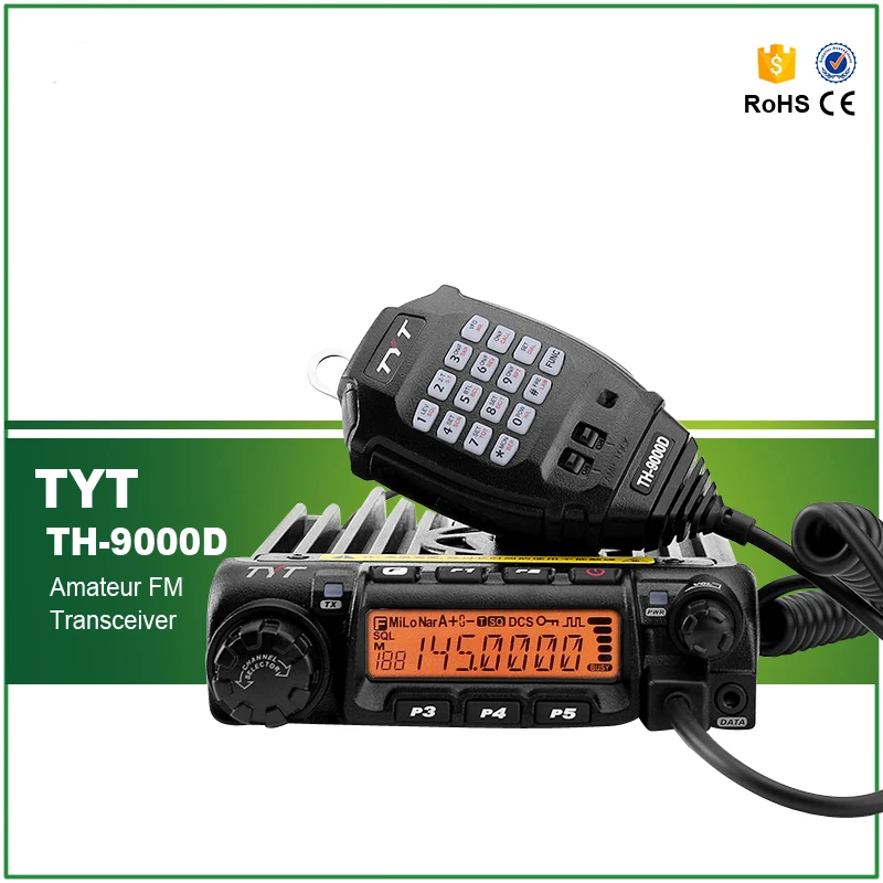 DHL/EMS быстрая доставка 60 Вт скремблер оригинальный TYT TH 9000D Mono Band VHF радиоприемник