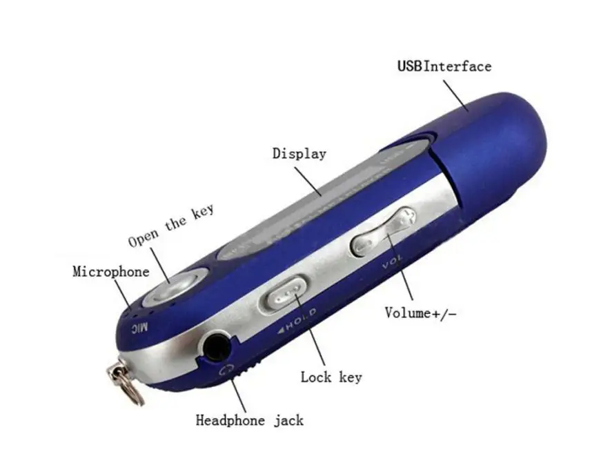 Маленький mp3-плеер с зажимом 8 ГБ флеш-диск USB 2,0 ЖК-дисплей мини MP3 музыкальный плеер FM Радио спортивный музыкальный mp3-плеер с наушниками 3,5 мм@ W