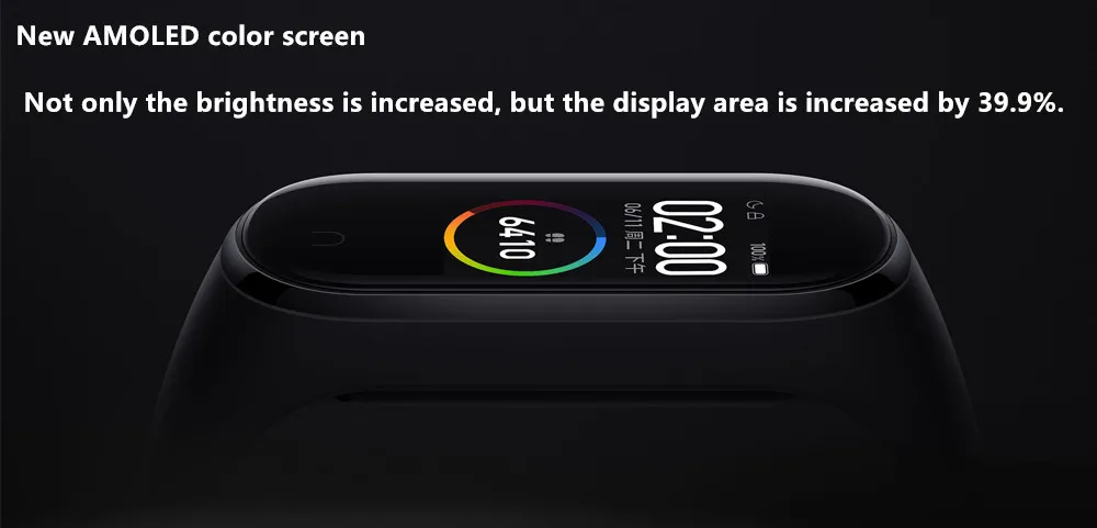 Xiaomi Mi band 4 smart AI фитнес-трекер для измерения сердечного ритма 50 м водонепроницаемый сенсорный цветной экран Bluetooth 5,0 браслет