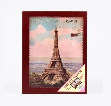 style 5 200 листов Эйфелева башня фотоальбом Interleaf Тип Классическая 6 дюймов Европейский фотоальбом фестиваль подарок - Цвет: style 5