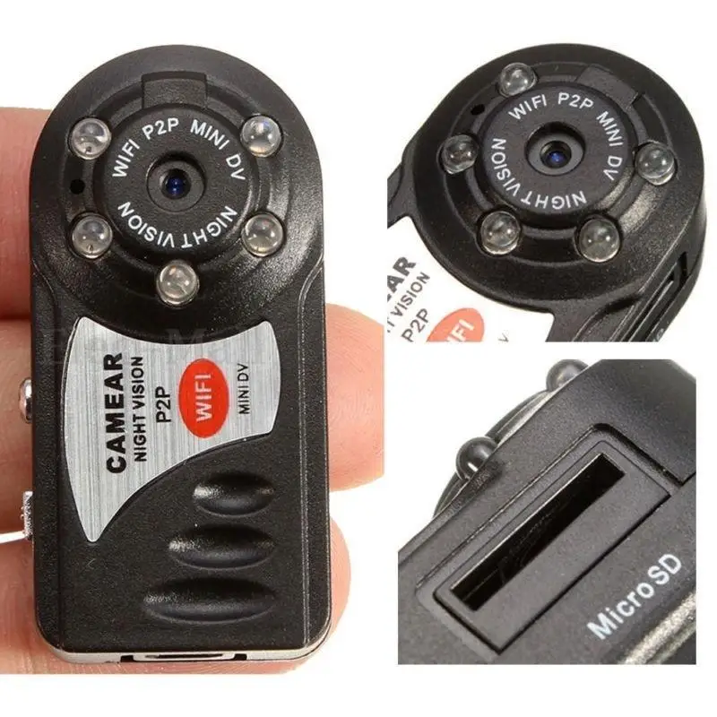 8GB Card+Mini DV Wireless Wifi Camera P2P Video Recorder DVR Night Vision Q7 | Безопасность и защита