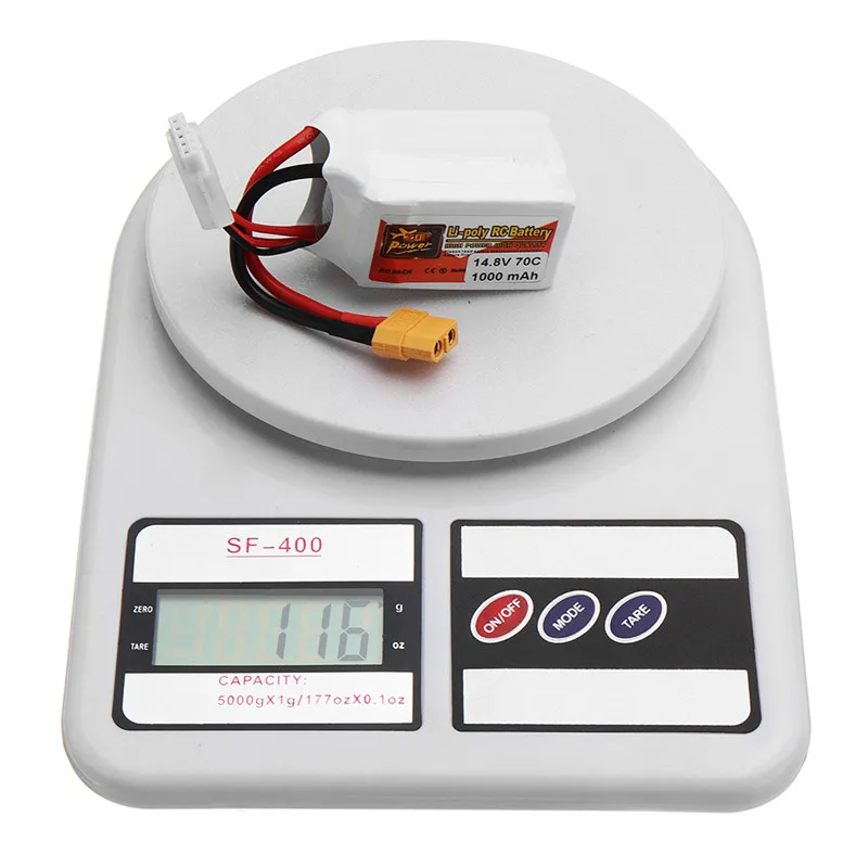 

ZOP POWER 14.8V 1000mAh 70C 4S Lipo Battery Rechargeable With XT60 Plug Connector For RC Models Multicopter Frame Part Accs
