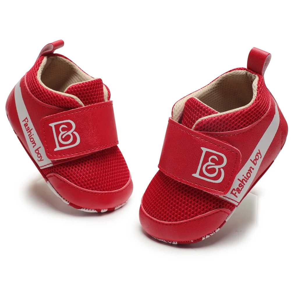 Red 01 Новая брендовая модная детская обувь, Мокасины, Bebe, дышащие, искусственная кожа, Нескользящие, мягкая подошва, для первых шагов, для малышей, для детей, для девочек, Кроссовки для мальчика 0-18 месяцев - Цвет: Red 01