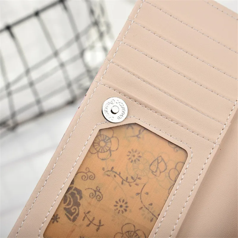 Модный милый кошелек для девочек с рисунком аниме Длинный из искусственной кожи