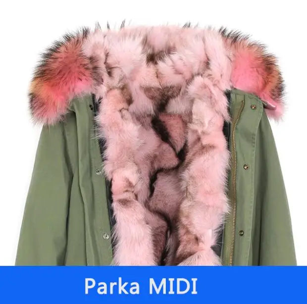 C28 Snowimage Женская Роскошная настоящая опушка из лисьего меха черная парка средней длины большое пальто с капюшоном из меха енота верхняя одежда зимняя куртка - Цвет: C28
