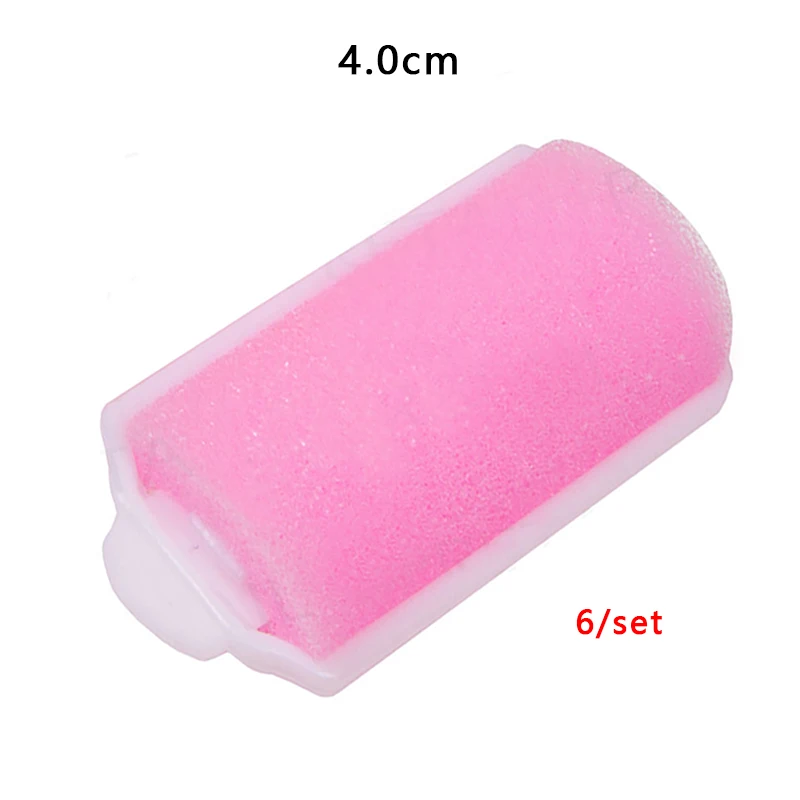 4CM New Small/Large Sponge Roller Sleeping Bendy Hair Wavy Curly Professional Styling Foam Soft Pear Curly Hair No Damage Tool - Цвет: 4CM