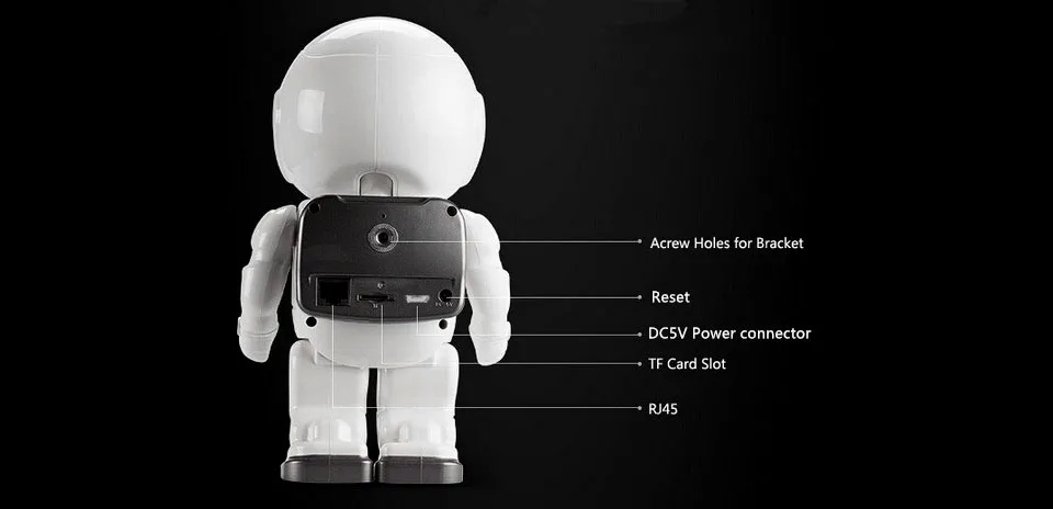 Wistino 960P 1.3MP робот-камера, wifi, детский монитор, беспроводная CCTV ip-камера, ИК светодиоды, удаленное домашнее умное видео монитор, TF карта, для помещений