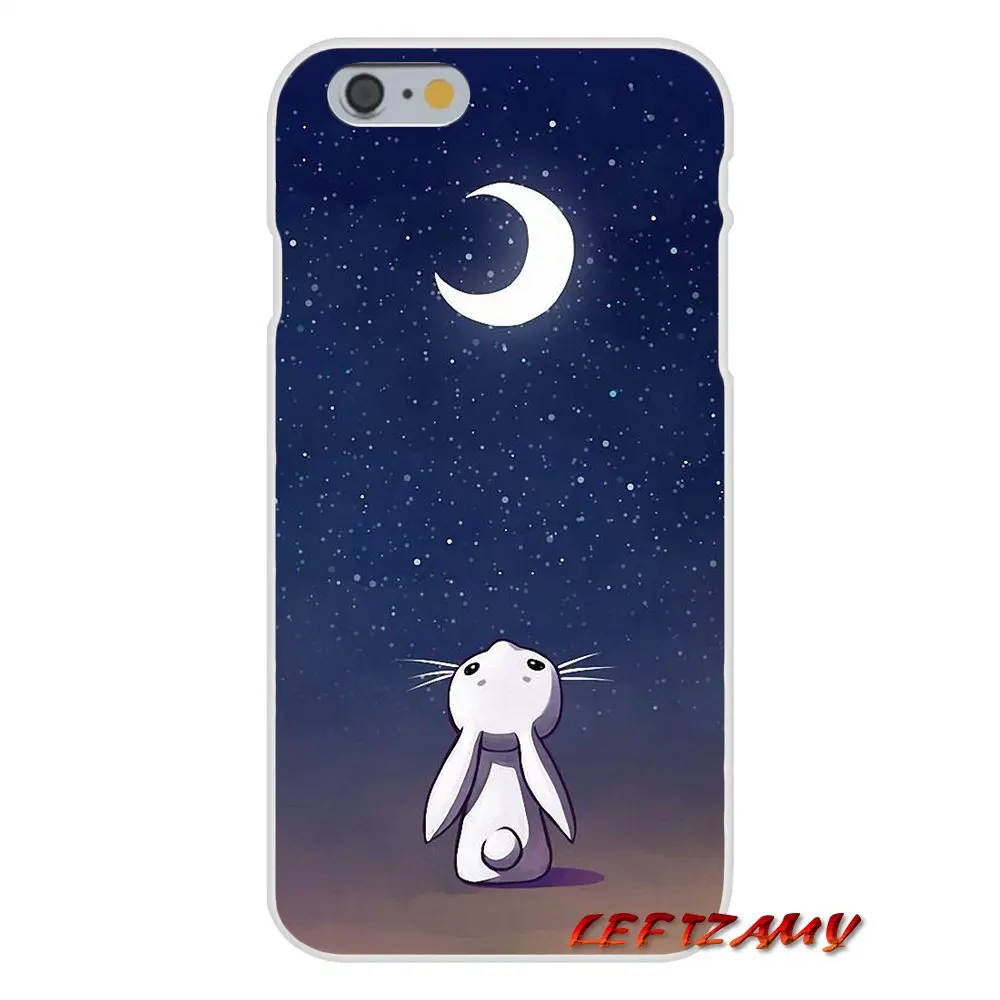 Силиконовый чехол для Samsung Galaxy A5 A6S A7 A8 A9S Star J4 J6 J7 J8 Prime Plus 2018 Moon Bunny rabbit стильный
