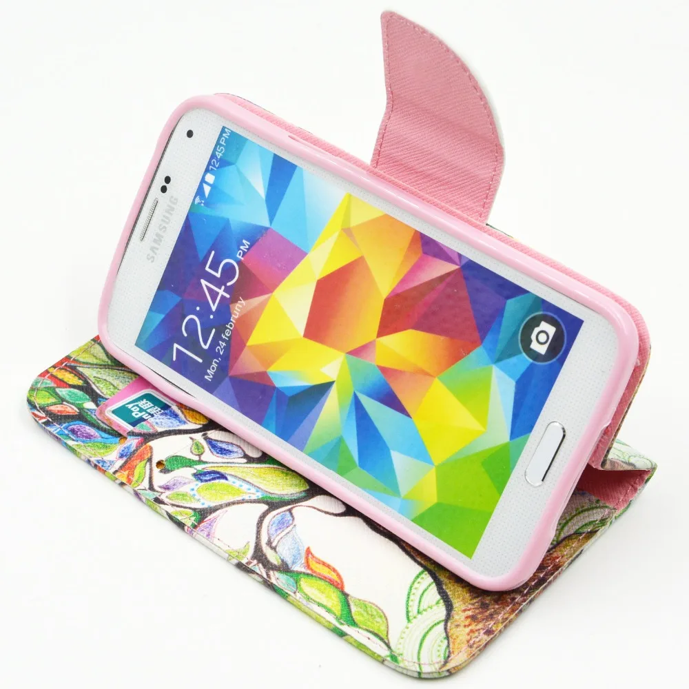 Флип-кейс для Samsung Galaxy S5 чехол SV i9600 i9605 5 1 дюйма + подставка карт | Мобильные