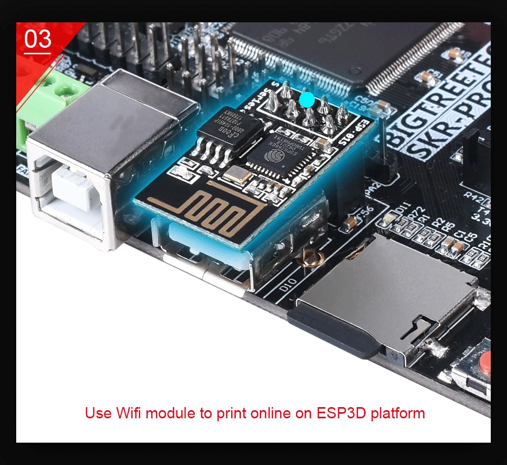 BIGTREETECH SKR PRO V1.1 Плата управления для TMC2209 TMC2208 UART TMC2130 SPI обновление 32 бит 3d принтер доска двойной Z SKR V1.3 CNC