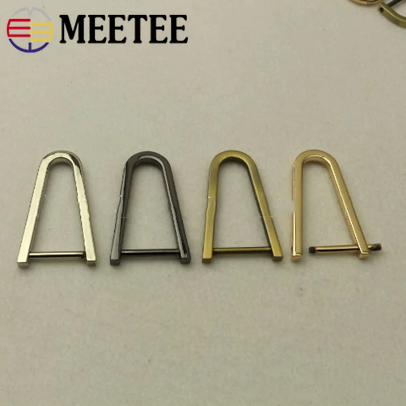 Meetee 5/10 шт. 20 мм Meetee съемные винты кольцевые пряжки сумка ремешок регулируемый крючок Вешалка-зажим DIY детали для багажа аксессуары