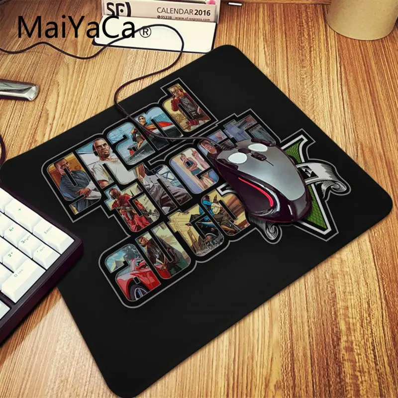 Lock Edge 25x29cm MaiYaCa, Новое поступление, GTA V, геймер, игровые коврики, коврик для мыши, большой игровой коврик для мыши, противоскользящий, идеально фиксирующий, компьютерный, Настольный коврик - Цвет: Lock Edge 25x29cm