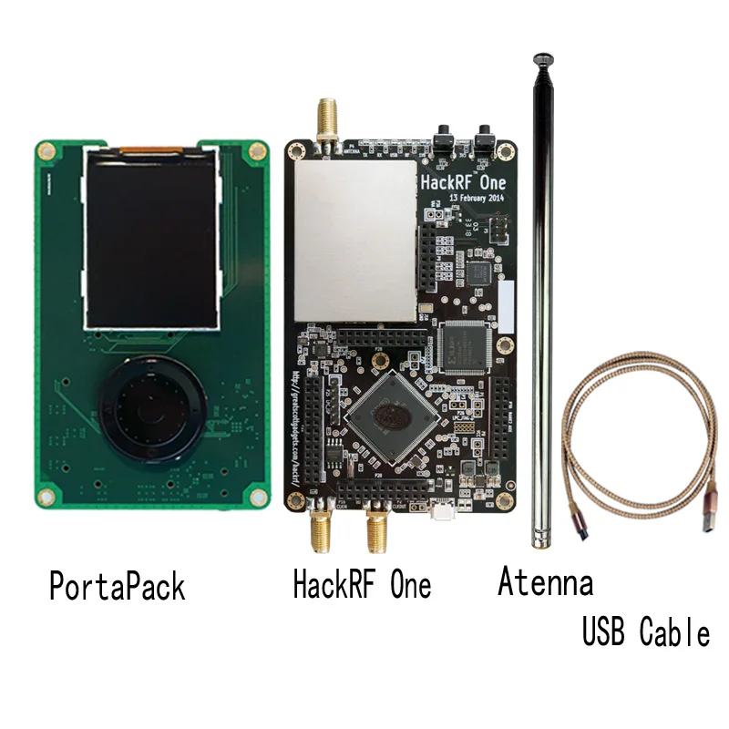 Консоль PortaPack для HackRF One 1 МГц-6 ГГц SDR приемник и передача AM FM SSB ADS-B SSTV Ham радио - Цвет: Budle 2