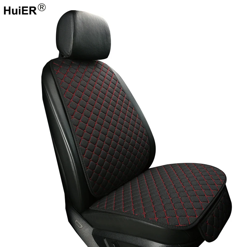 

6 Colors Car Seat Cushions Covers Front Seat Carpet Flax Breathable Comfortable Universal Car Seat Protector Auto Accessories