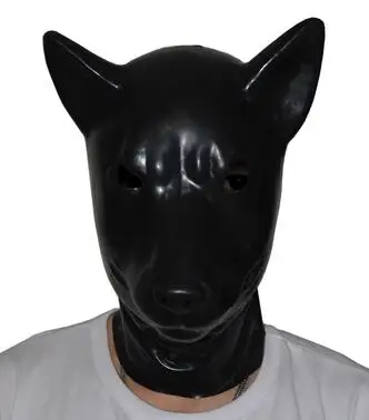 Латексная Фетиш-маска (LH4) из натурального латекса на всю голову с изображением