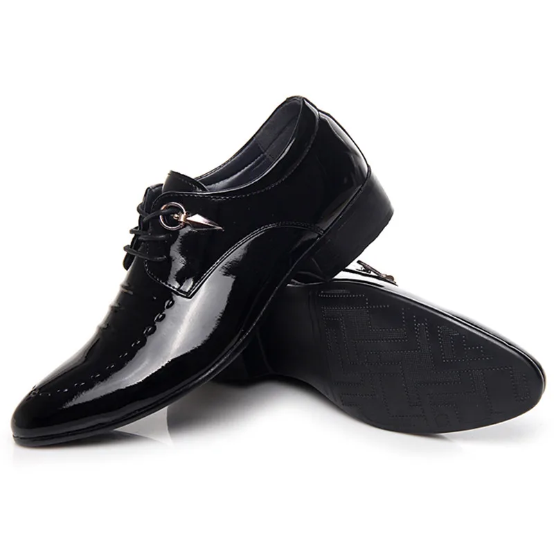 Мужские классические туфли с острым носком роскошные брендовые дизайнерские