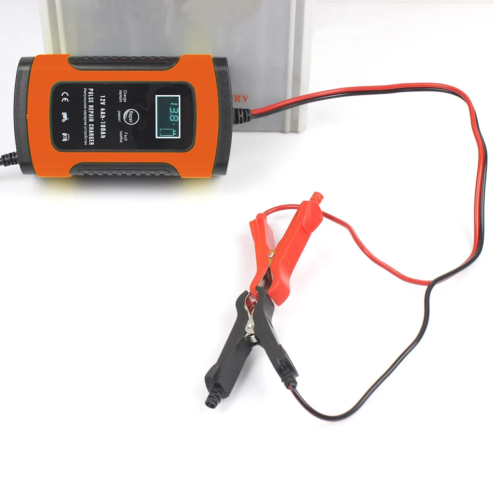 12V 5A Smart Battery Charger Portable Repair Tool Maintainer With LCD Display for Car Motorcycle |