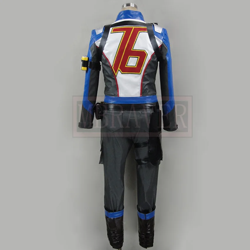 

Custom Made Shooting Game Cosplay Costume Soldier 76 Adult Men Carnival Cosplay Costume
