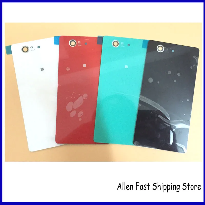 Первоначально Новая Задняя Крышка Батарейного Отсека Стекла Для Sony Xperia Z3 Compact Mini