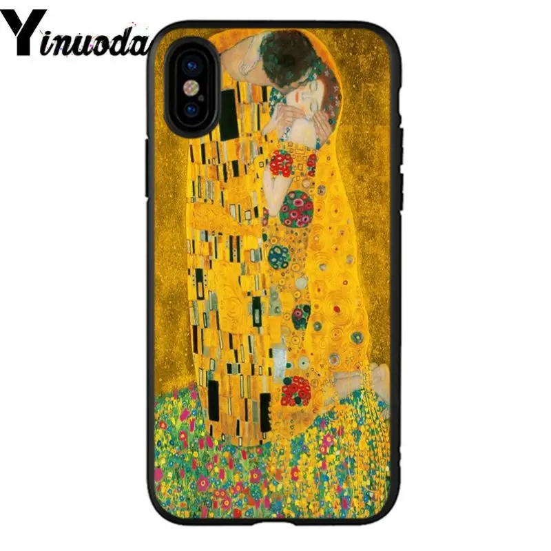 Yinuona Kiss by Gustav Климт Роскошный Уникальный Дизайн чехол для телефона Apple iPhone 8 7 6 6S Plus