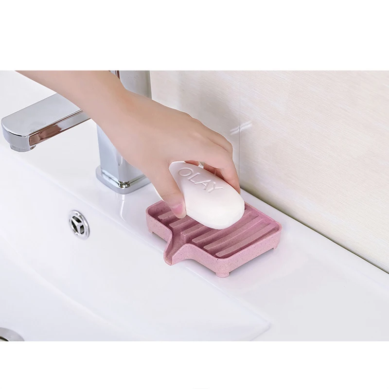 Модная пластиковая коробка для хранения мыла цветные блюда держатель органайзер