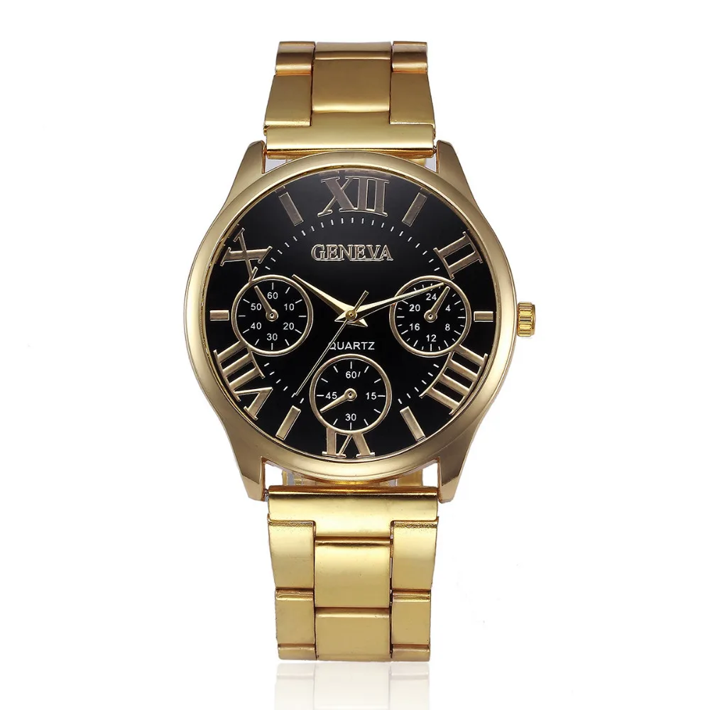 Роскошные женские часы Изысканные черные золотые Panoorin ang mga babae Reloj hombre кварцевые