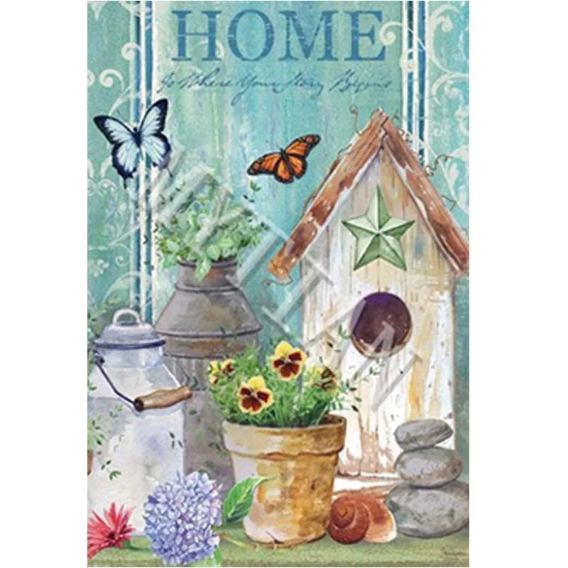 Алмазная живопись 5D &quotДобро пожаловать бабочка и цветок&quot 3D вышивка крестиком