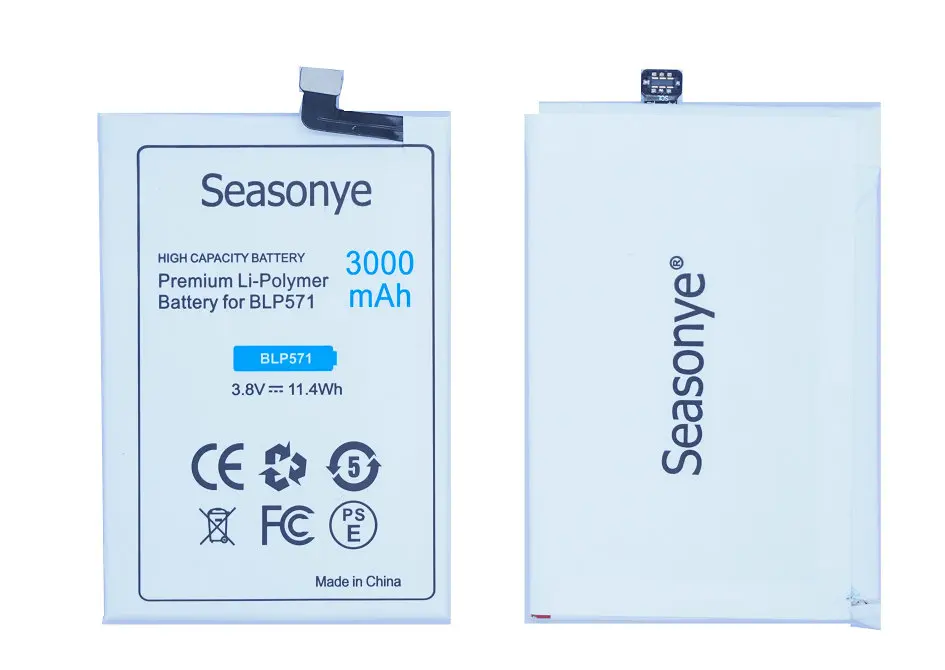 Seasonye 1x 3000mAh / 11.4Wh BLP571 Replacement Li-Polymer Battery For ONEPLUS ONE 1+ A0001 Free Shipping | Мобильные телефоны и