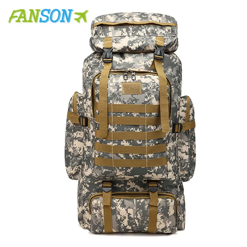 FANSON 80L большой объем уличный альпинистский рюкзак Кемпинг пеший Туризм Военная