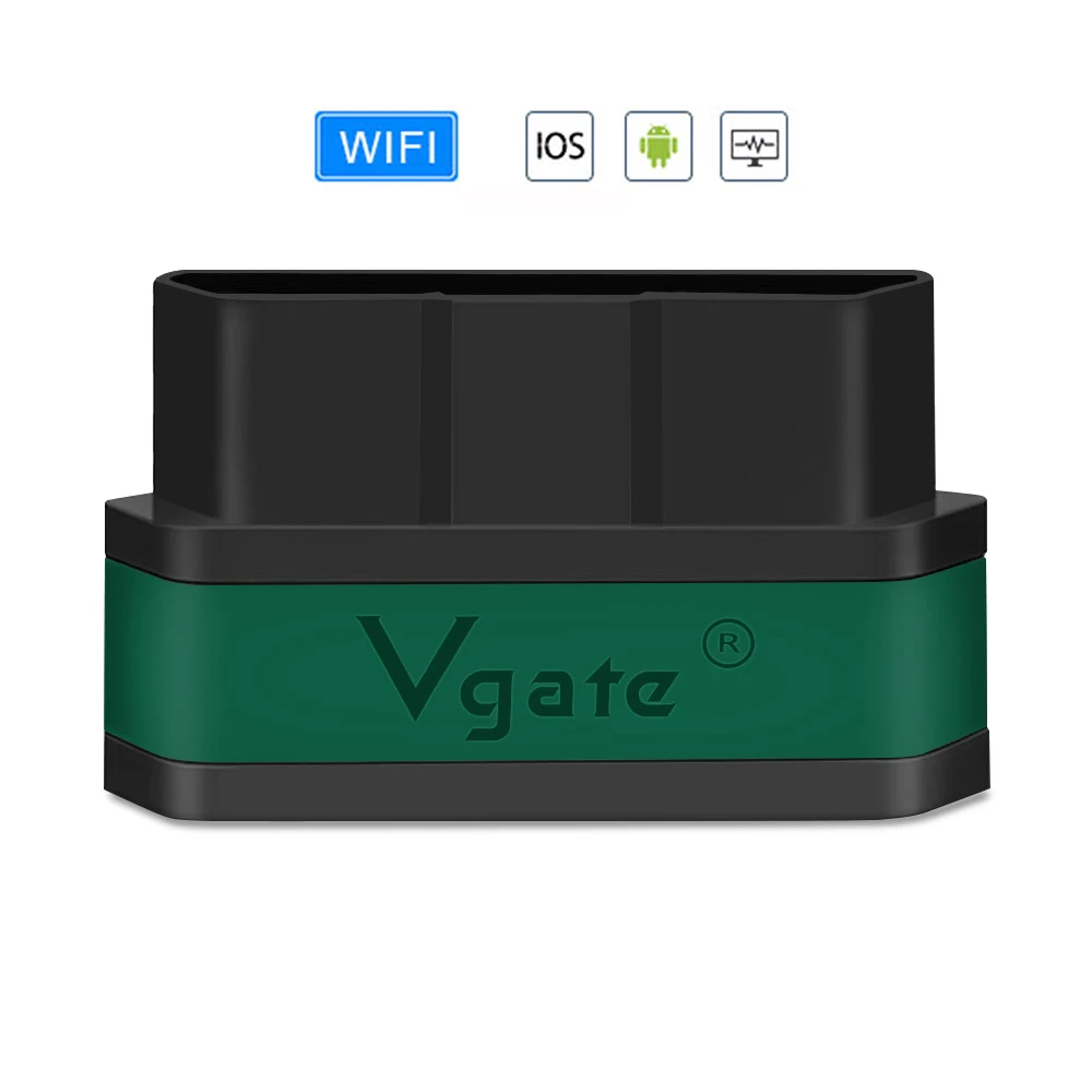 Black Green-WIFI Vgate icar2 Bluetooth/Wifi OBD2 диагностический инструмент ELM327 V2.1 автомобильный диагностический сканер Mini elm 327 для IOS/PC/android - Цвет: Black Green-WIFI