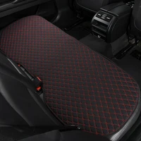 flax car seat cover comfortable rear bench back passenger seat cushion non slip breathable seat protector mat pad four season