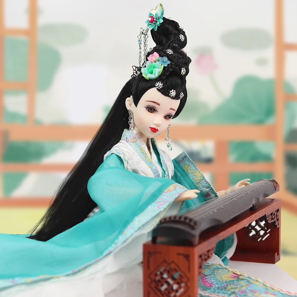 Шарм Fortune Days East кукла в древнем костюме 1/6 куклы Li Qingzhao с макияжем 14 шарнирных