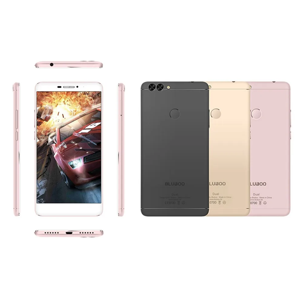 Оригинальный мобильный телефон bluboo Dual 5 дюймов 4G Android 6 0 MTK67637T 4 ядра 2 ГБ