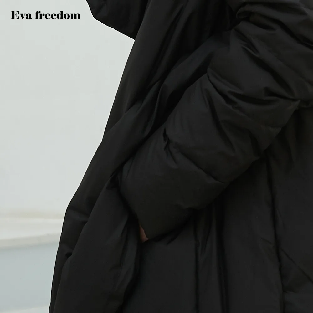 

New stylish Original Design Irregular fashion down jacket Winter fashion cloak type Down Jackets for women EF12008A