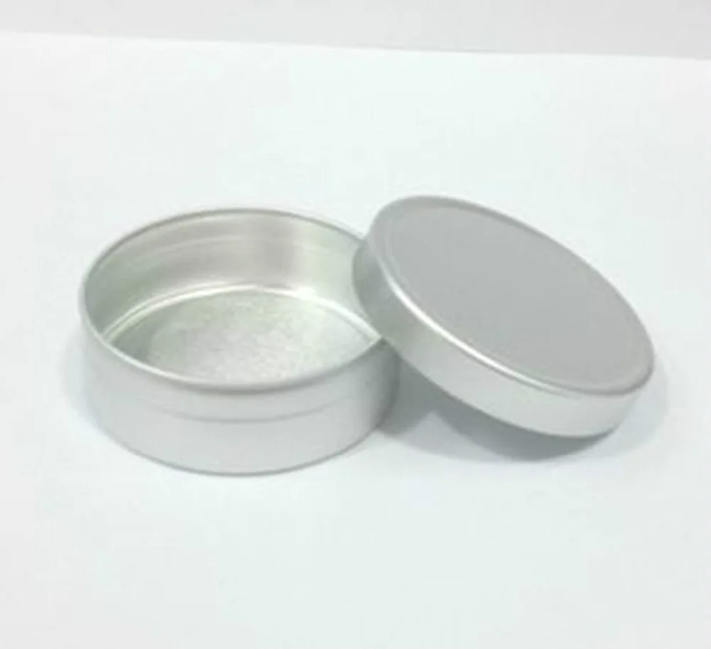 5 шт./лот 10 г пустые золотого серебряного цвета алюминиевые контейнеры для