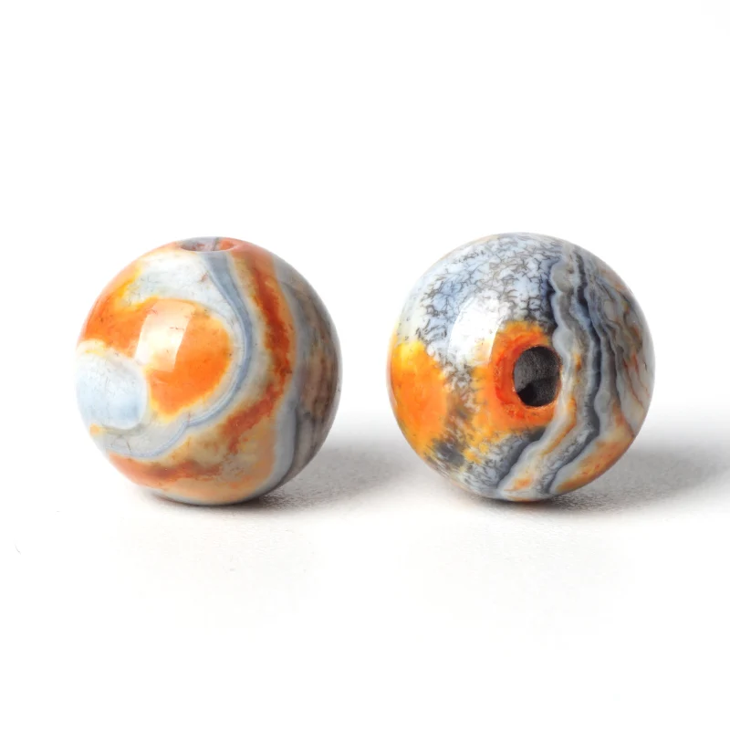 Бусины Из оранжевого агата камень хрустальный круглый свободный бисер