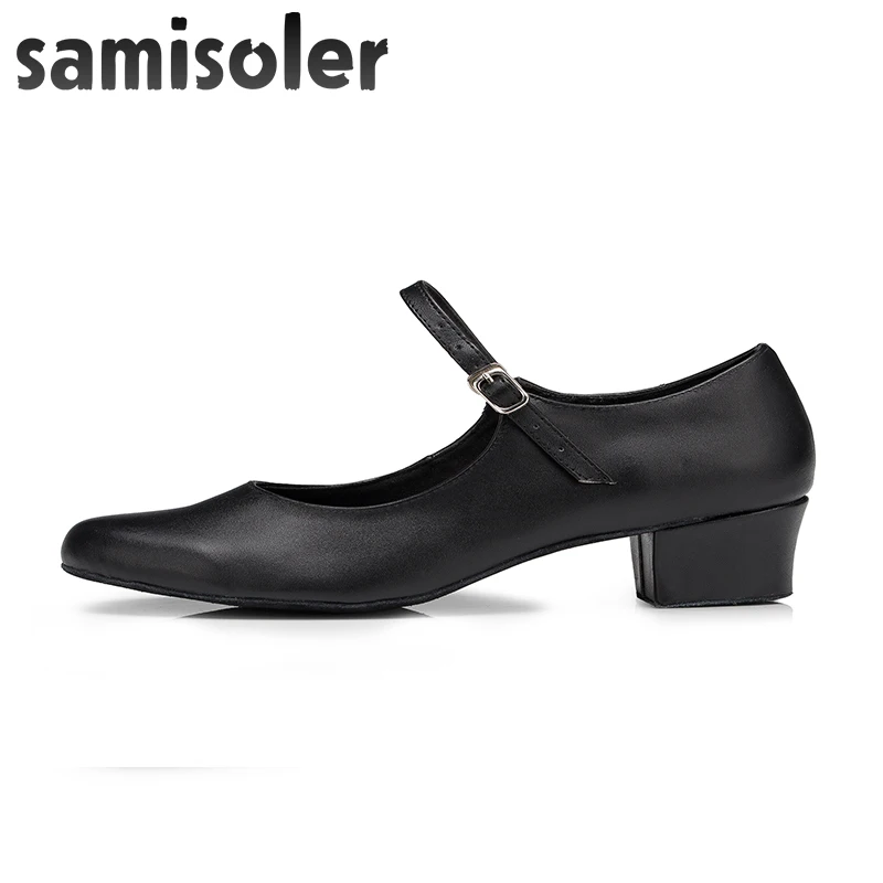Samisoler/Новинка 2018 года обувь для латиноамериканских танцев Женская атласная на