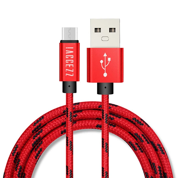 Red ACCEZZ Micro USB кабель Android для samsung S6 S7 Xiaomi Redmi Note 5 Pro LG 2.4A мобильный телефон быстрая зарядка данных Провода Кабели - Цвет: Red