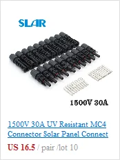 5 пара/лот MC4 разъем Мужской Женский 30A 1000V Панели солнечные филиал серии Connect солнечной системы разъем PV кабель 2,5/4/6mm2