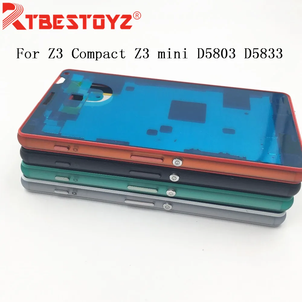 Оригинальный запасной корпус для Sony Xperia Z3 Compact mini D5803 D5833 металлическая средняя