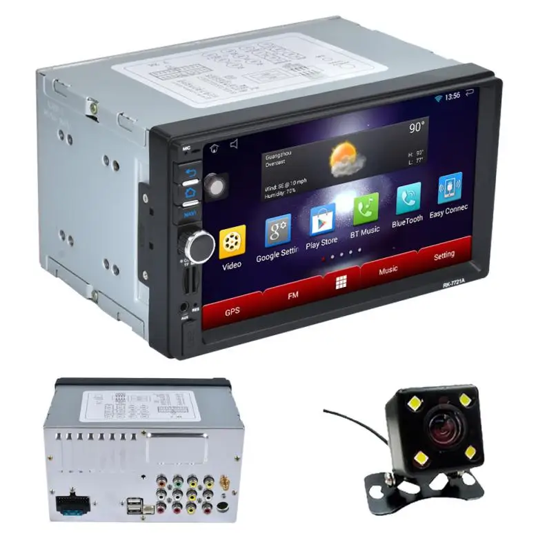 Bluetooth сенсорный радио автомобиль-Стайлинг " 2Din стерео автомобиль Android MP5 плеер AM/FM/RDS/gps/USB/SD/Aux jul10