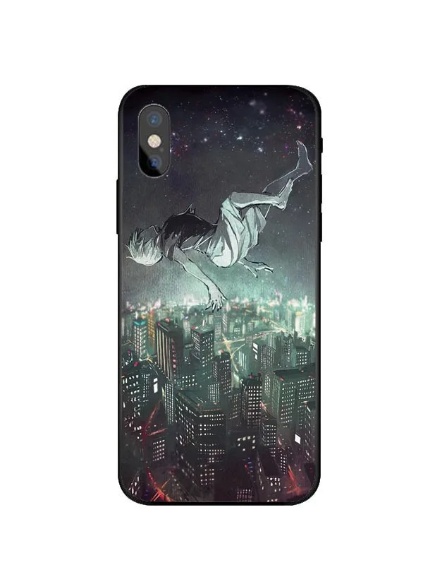 Черный мягкий чехол из ТПУ с японским Аниме Tokyo Ghoul для iPhone 11 Pro MAX 5 5S SE 6 6S Plus 7 8 XS XR