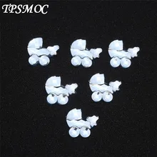 TPSMOC 100pcs/lot Pram style acrylic rhinestones table confetti for party decoration baby shower fav