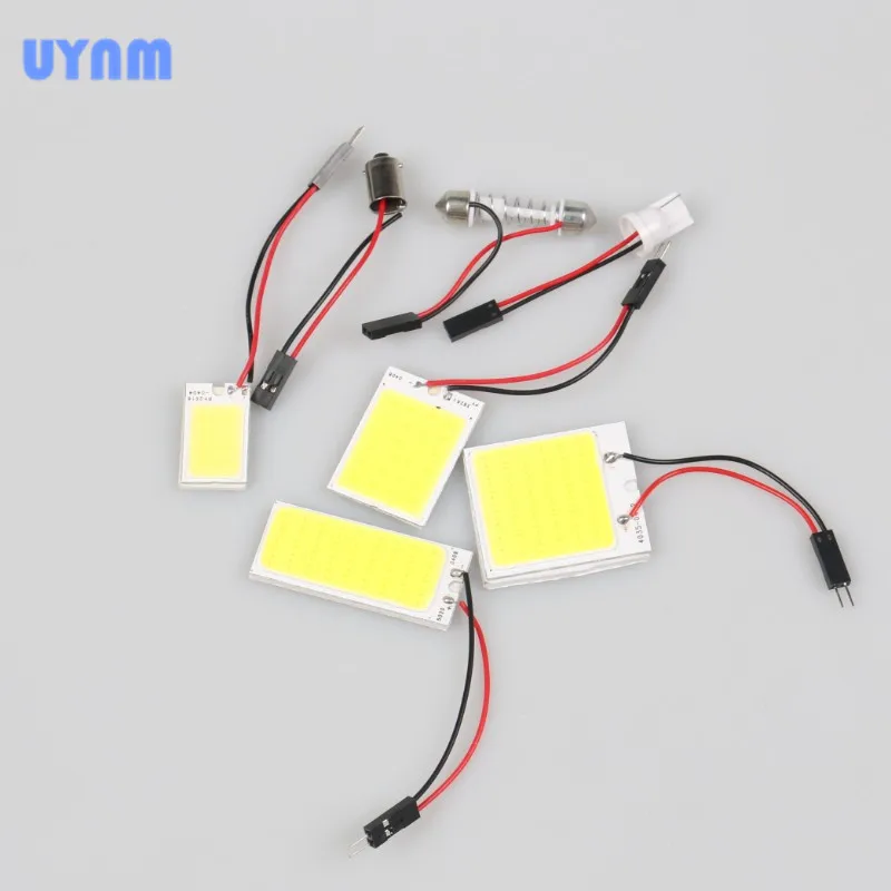 UYNM Белый Красный Bluetooth 10 Cob 16 24 36 48 SMD Автомобильные светодиодные панели для