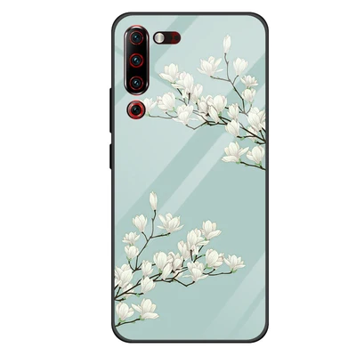 Слоновая кость Чехол из закаленного стекла для lenovo Z6 Pro, силиконовая Мягкая задняя крышка для lenovo Z 6 Pro, чехол для телефона с мультяшным рисунком s L78051 - Цвет: Слоновая кость