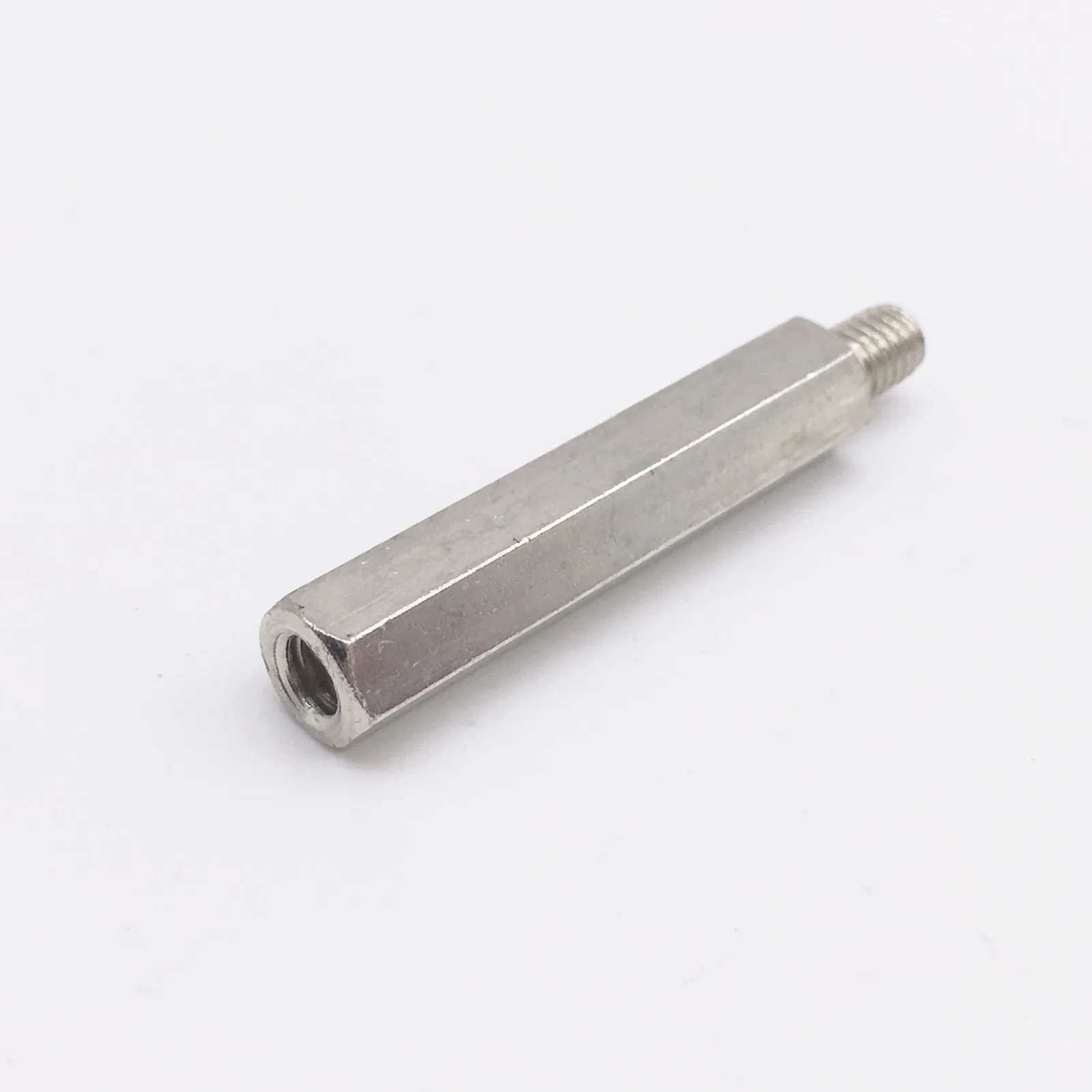 

M4x40+6 Spacer Screws M4 Hex Standoff Nuts Male to Female Brass Silver Pack 100