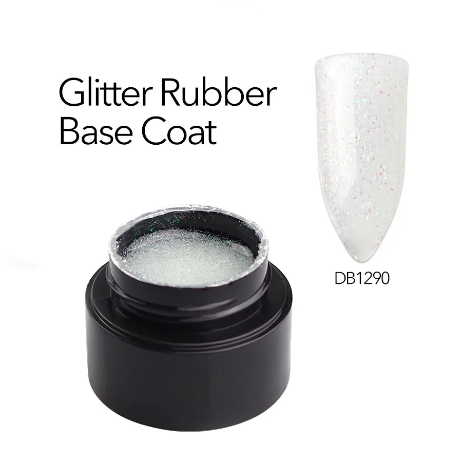 DB1290 gliiter гель лак soak off камуфляж натуральный цвет резиновая основа пальто блёстки для ногтей искусство - Цвет: DB1290
