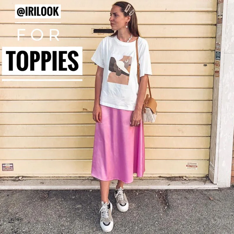 Летние розовые шелковые атласные юбки женские длинные с высокой талией