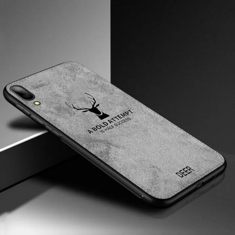 Роскошный мягкий чехол из ТПУ с тканевый чехол для телефона для samsung Galaxy A30 A50 A6 A7 A8 M20 Чехлы для задней панели для Galaxy A90 A80 A70 A40 A20 чехлы - Цвет: Серый